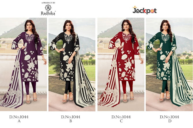 Jackpot By Radhika Azara Printed Cotton Dress Material Wholesale Shop In Surat
